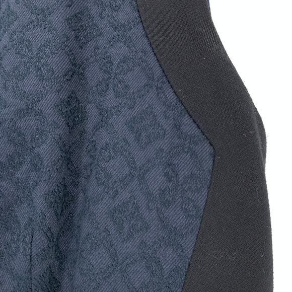 Club Monaco Dress Women's Size 4 Colorblocked Sheath Sleeveless Blue Black - Picture 7 of 7